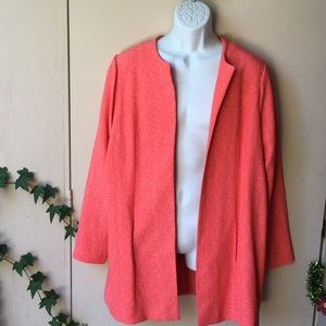 TORRID lined coral jacket blazer size 1 / 14-16